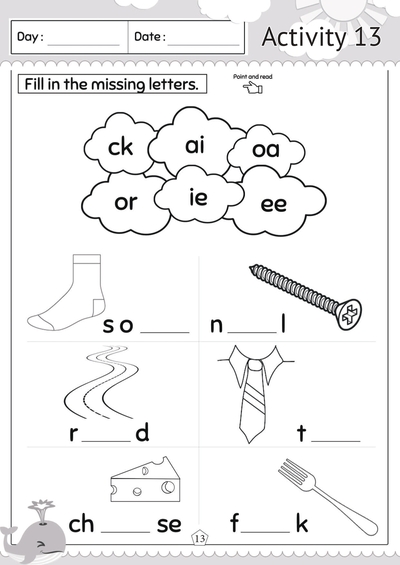 Preschool 1 Literacy 1 Activity 13