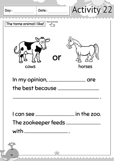 Preschool 1 Literacy 2 Activity 22