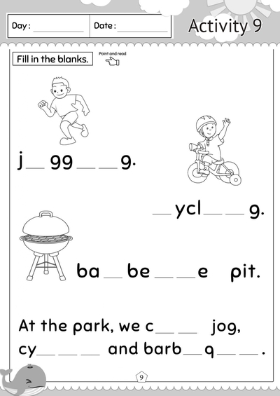 Preschool 2 Literacy 2 Activity 09