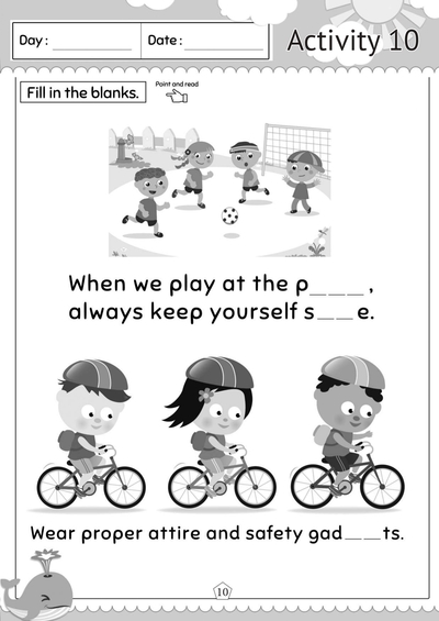 Preschool 2 Literacy 2 Activity 10