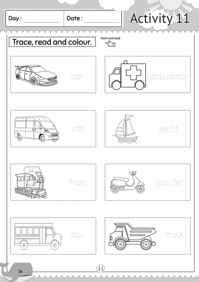 Pre-Nursery Literacy 2 Activity 11