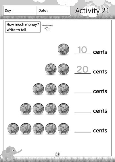 Preschool 2 Numeracy 2 Activity 21