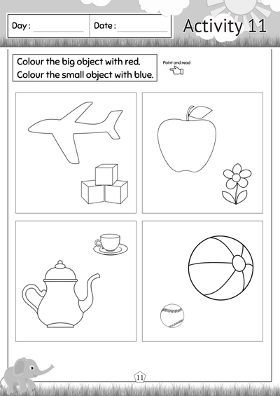 Pre-Nursery Numeracy 2 Activity 11