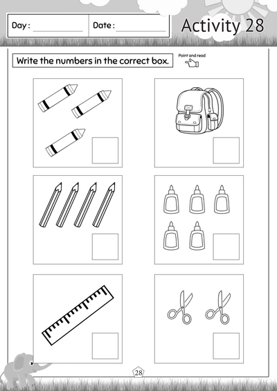 Pre-Nursery Numeracy 2 Activity 28