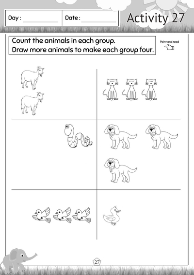 Nursery Numeracy 1 Activity 27
