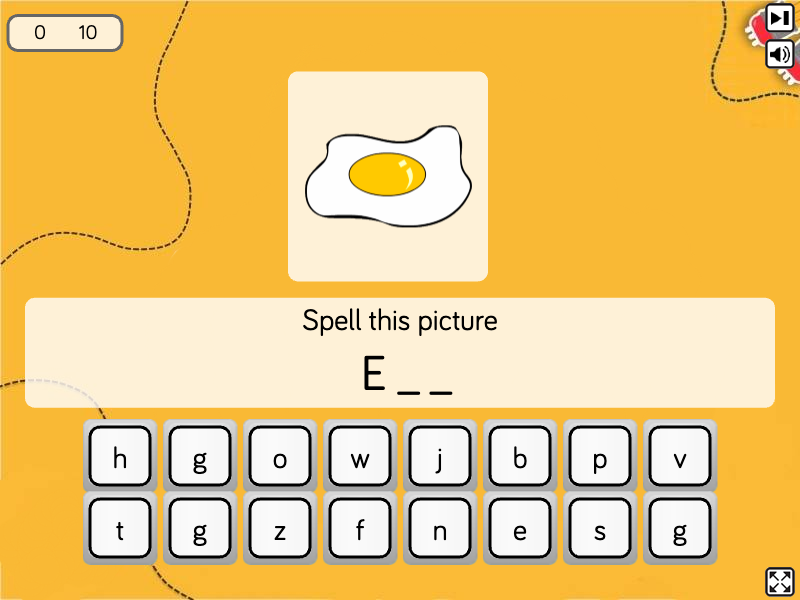 Spell with E