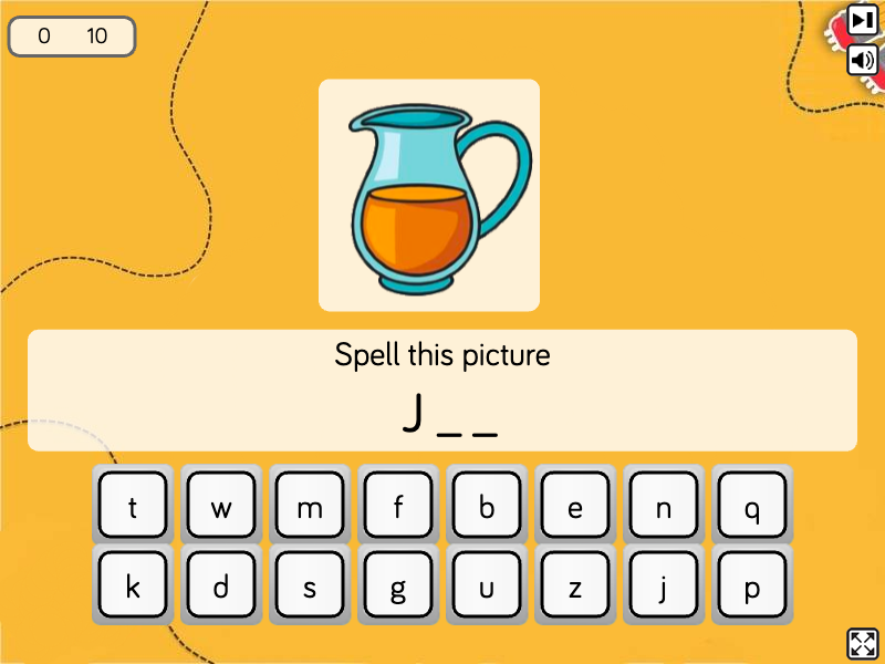 Spell with J