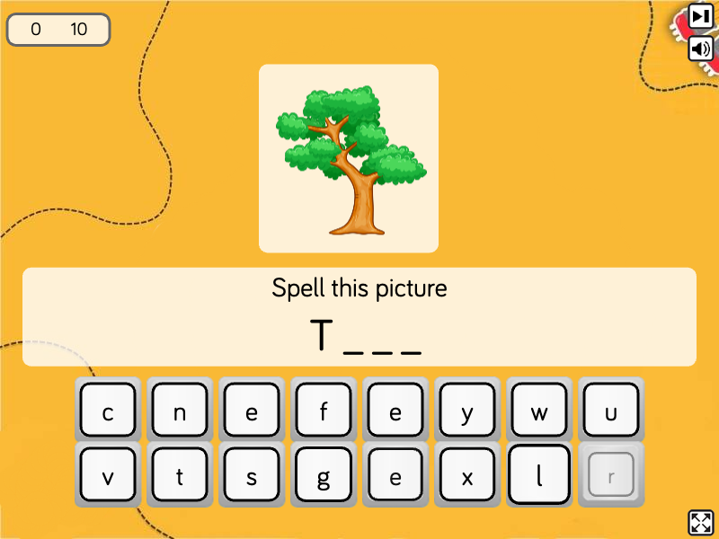Spell with T